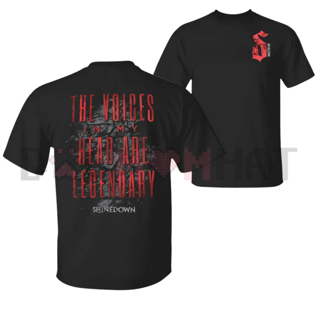 Shinedown Rock Band T-Shirt – Double-Sided Graphic Concert Tee