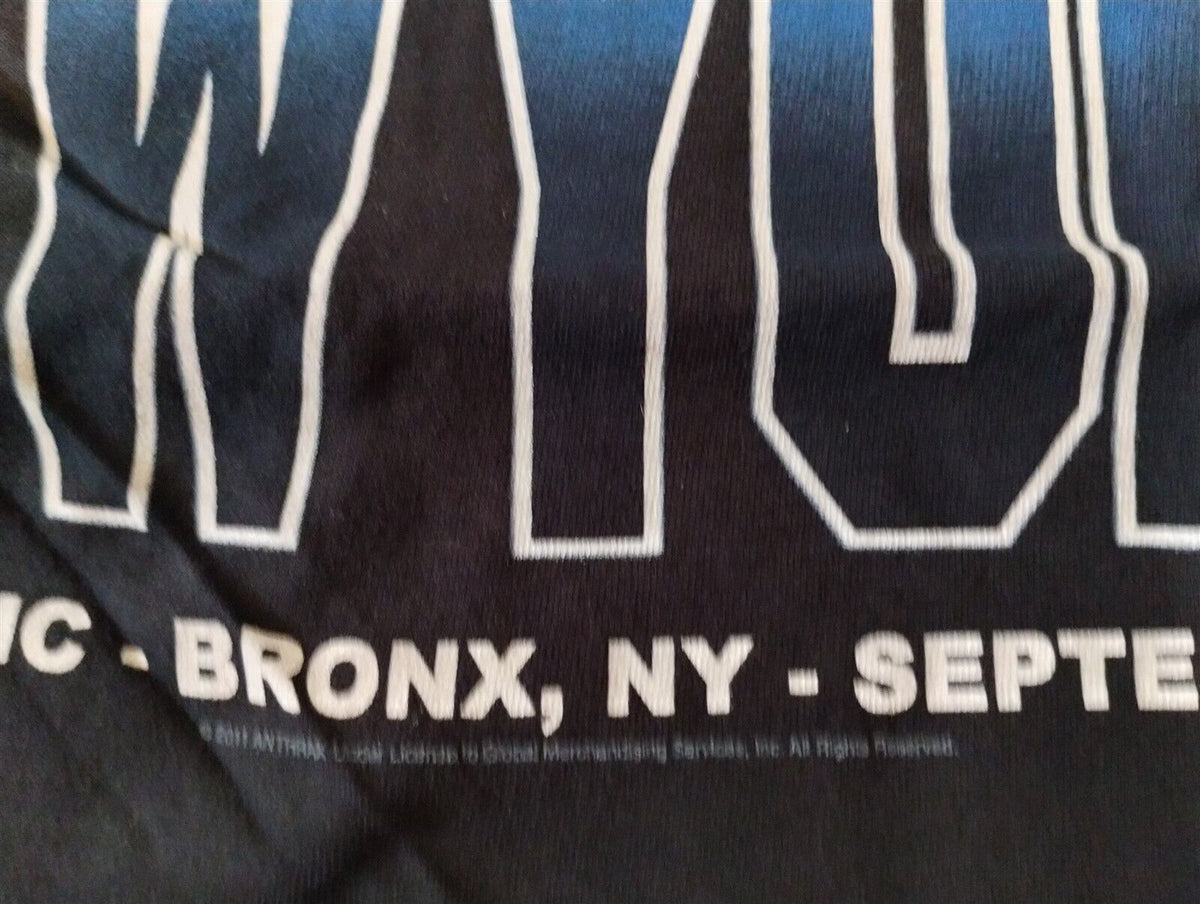 ANTHRAX - 2011 Worship Music New York T-shirt ~Never Worn~ L XL
