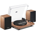 Vinyl Record Player with 36W Stereo Bookshelf Speakers SY101