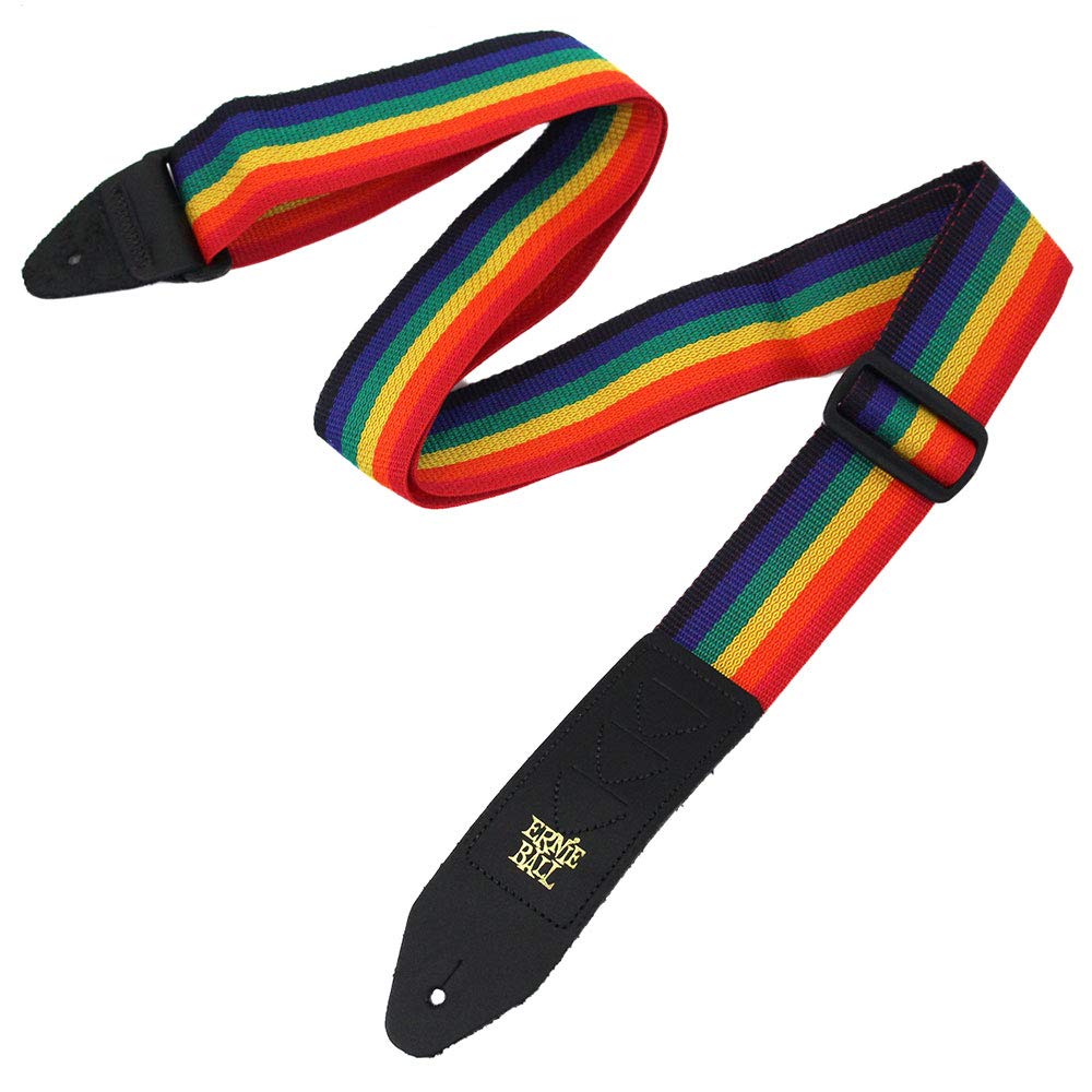 Ernie Ball Pickholder Polypro Guitar Strap, Black (P04039)