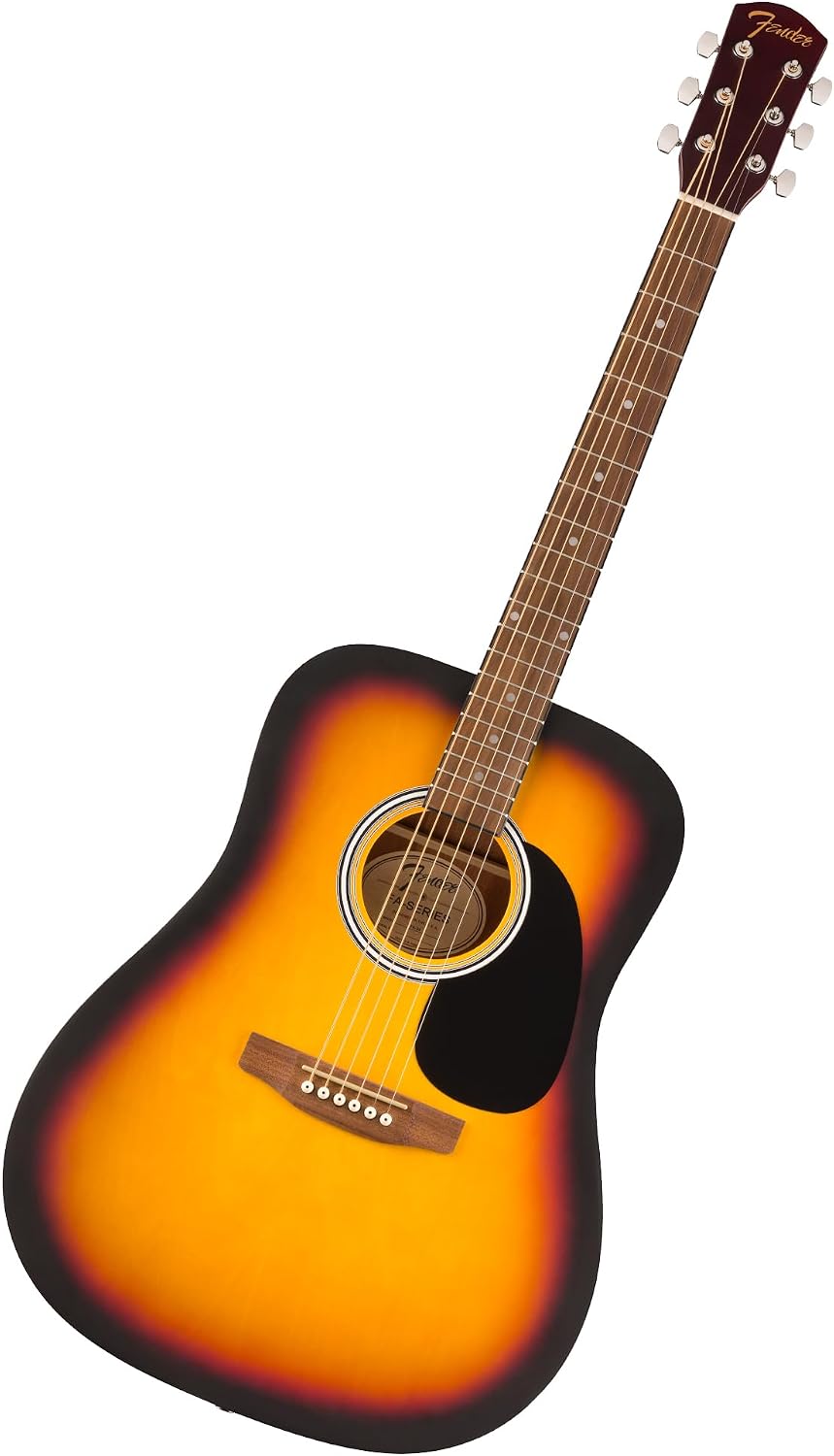 Fender FA-25 Dreadnought Acoustic Guitar, Beginner Guitar, 2-Color Sunburst