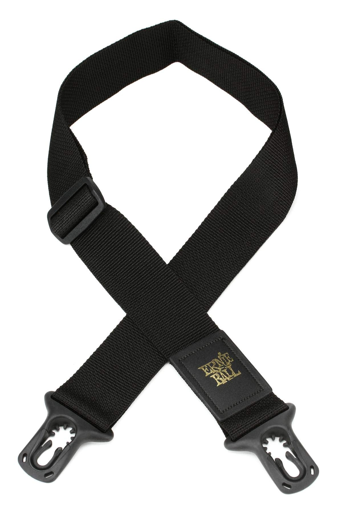 Ernie Ball Pickholder Polypro Guitar Strap, Black (P04039)