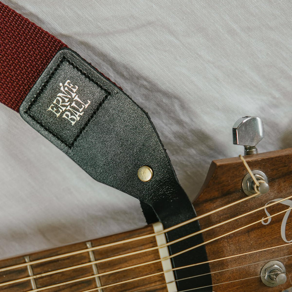 Ernie Ball Pickholder Polypro Guitar Strap, Black (P04039)