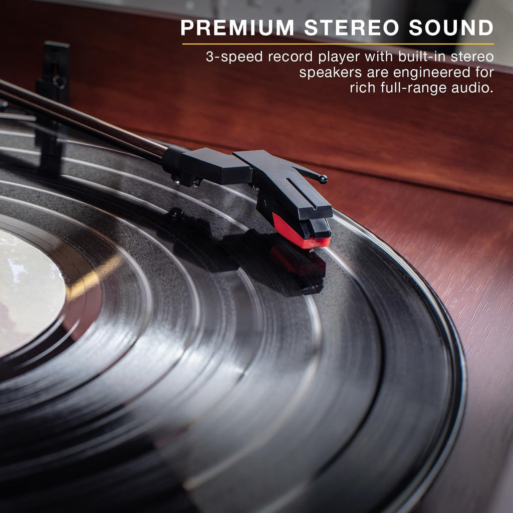 Victrola Quincy 6-in-1 Bluetooth Record Player VTA-200B-MAH