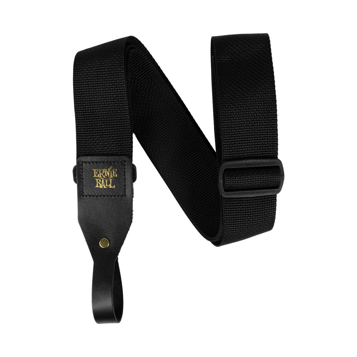 Ernie Ball Pickholder Polypro Guitar Strap, Black (P04039)