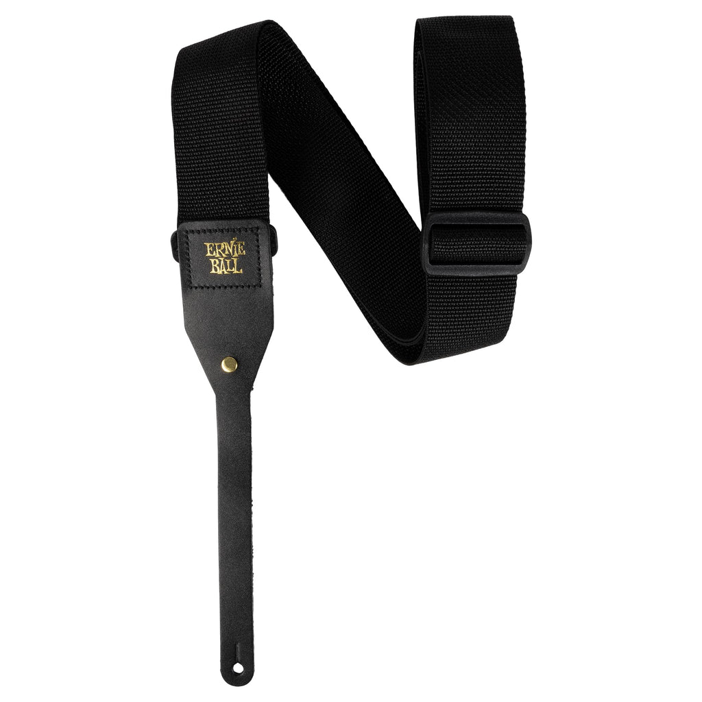 Ernie Ball Pickholder Polypro Guitar Strap, Black (P04039)