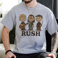 Rush Band Cartoon Vintage T-Shirt - Retro Rock Music Fan Tee