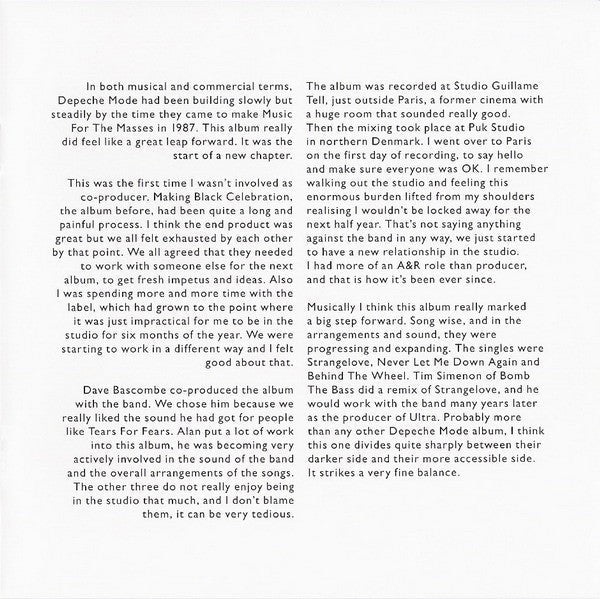 Depeche Mode – Music For The Masses (LP Vinyl)