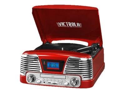 Victrola Retro Record Player with Bluetooth and 3-Speed Turntable, Black GONZALABES