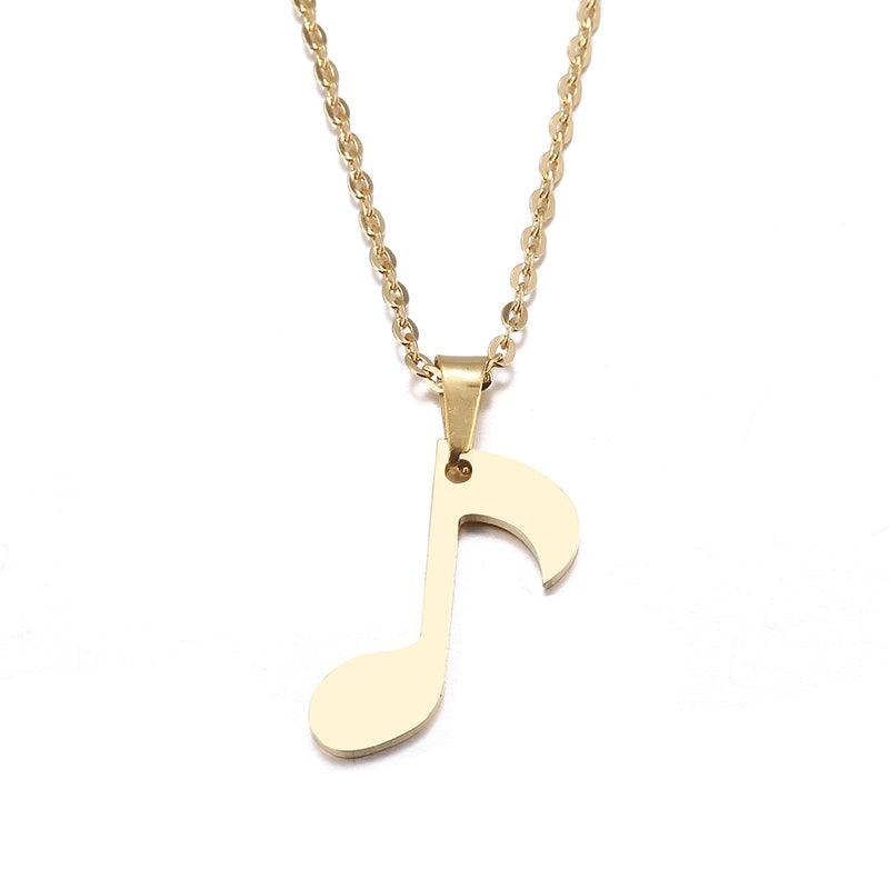 Individual music symbol pendant necklace Automizely Dropshipping